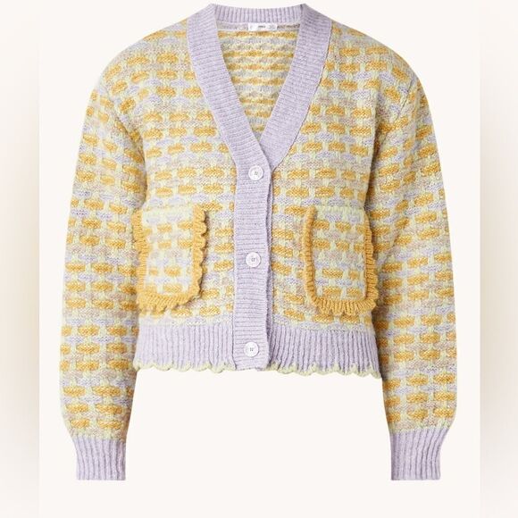 Mango Patch Pocket Cardigan New Pastel - Picture 4 of 5